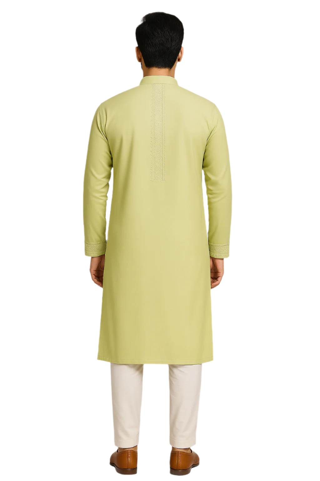 Light Lime Green Embroidered Kurta Set