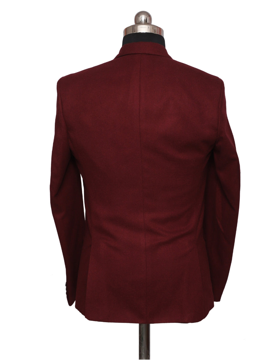 Tweed Blazers Maroon for Men