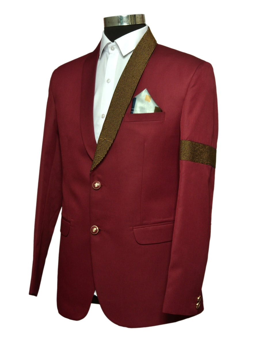 Smart Fit Smart Looks Two Piece Suit Maroon For Men