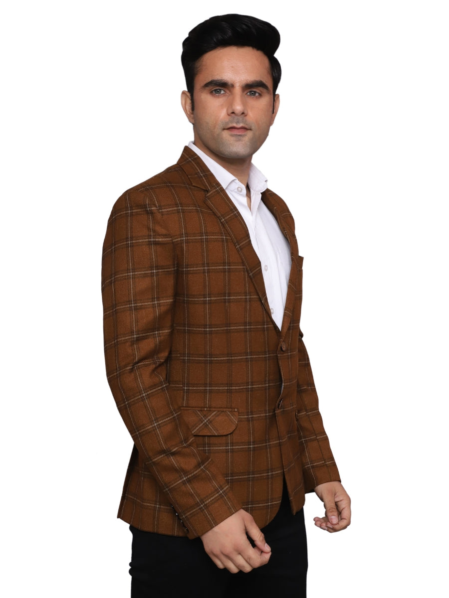 Checkered blazer men best sale