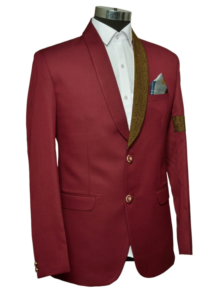 Smart Fit Smart Looks Two Piece Suit Maroon For Men