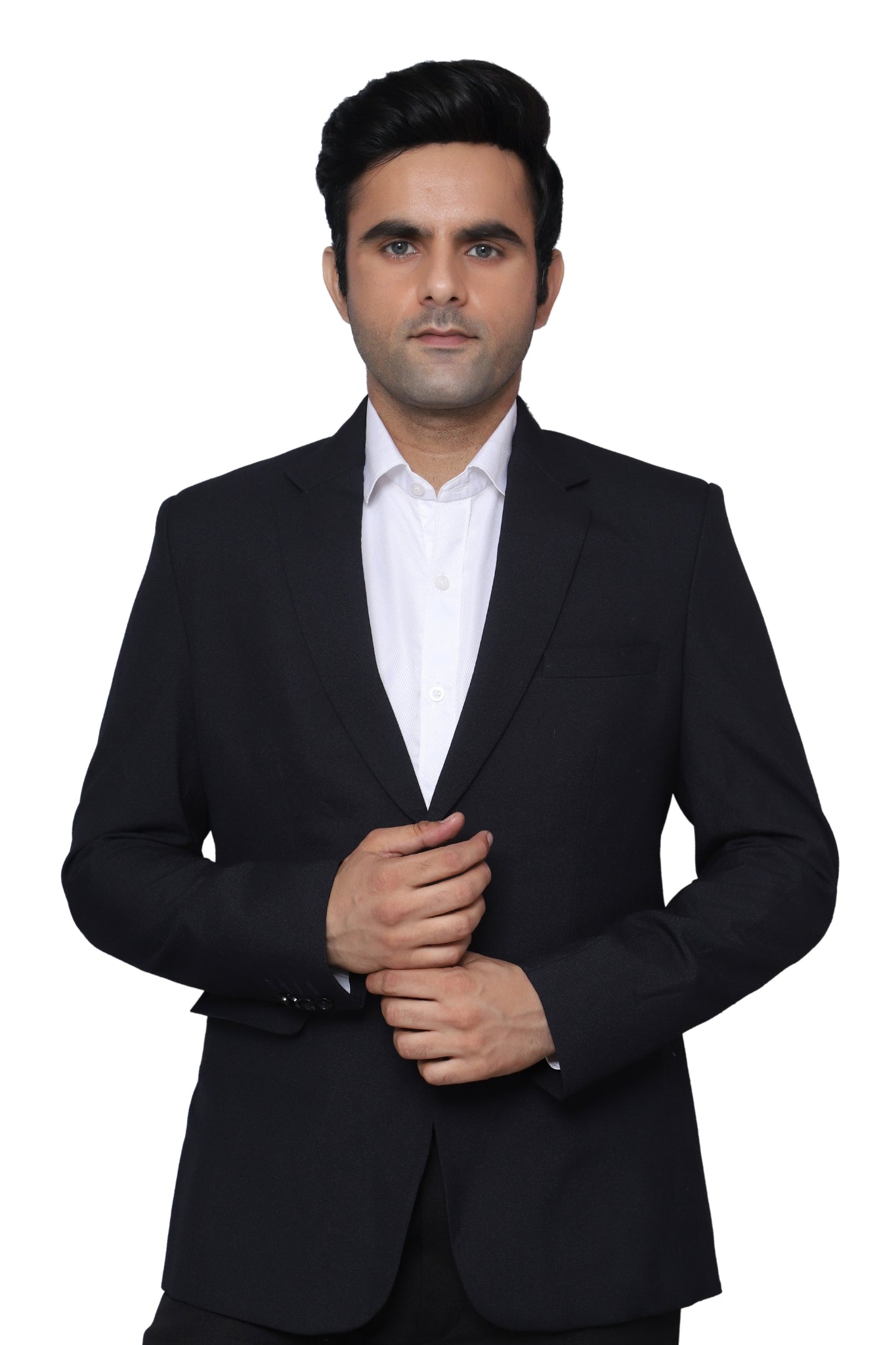 Formal Plain Blazer Black For Men