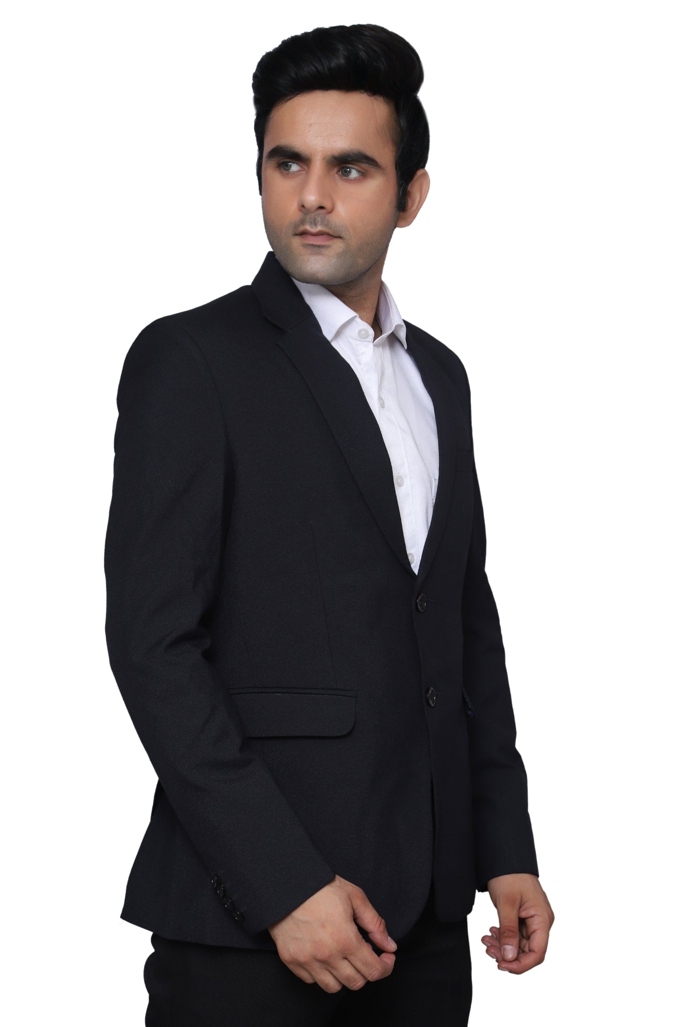 Formal Plain Blazer Black For Men