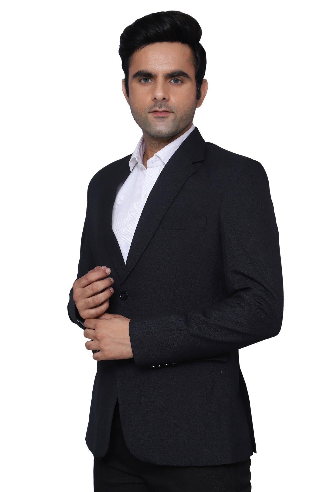 Formal Plain Blazer Black For Men