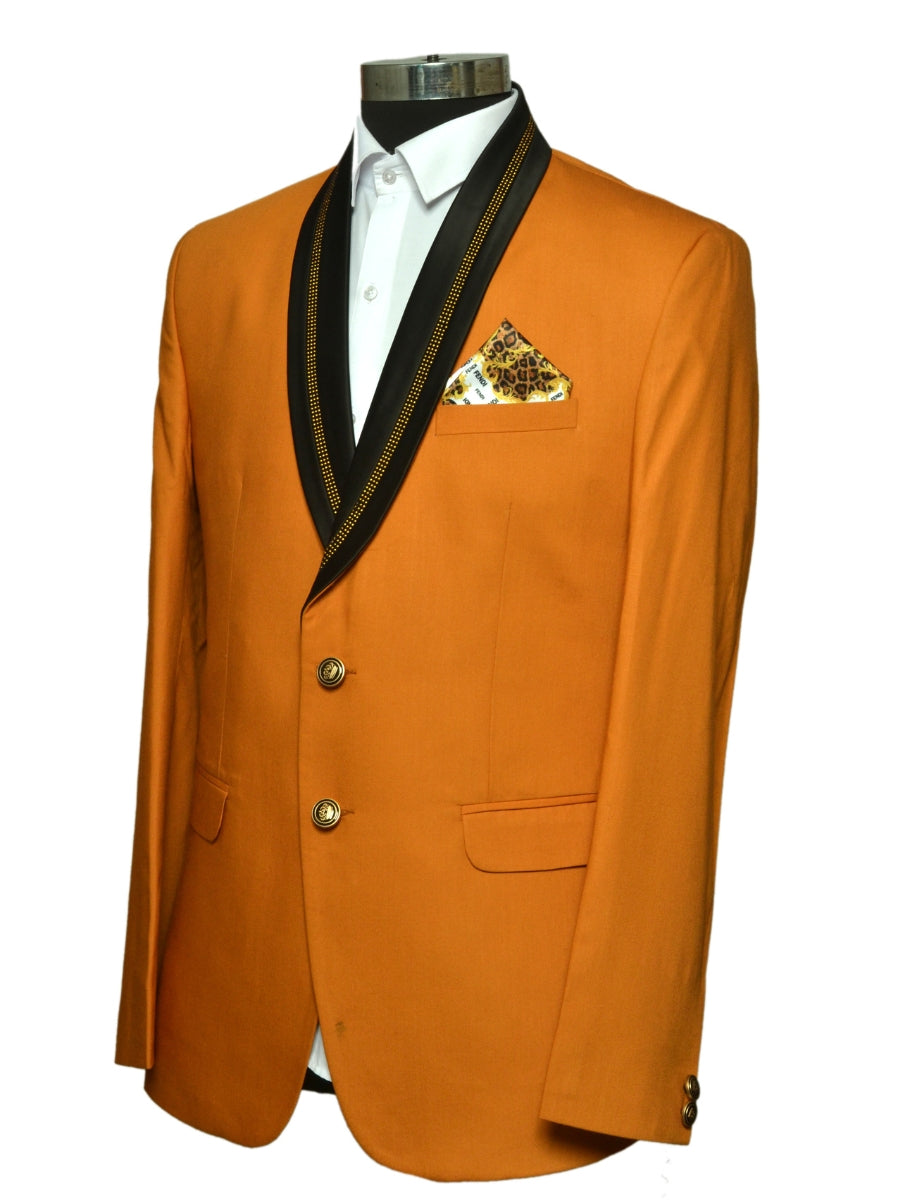 Smart Fit Smart Looks Two Piece Suit Orange For Men