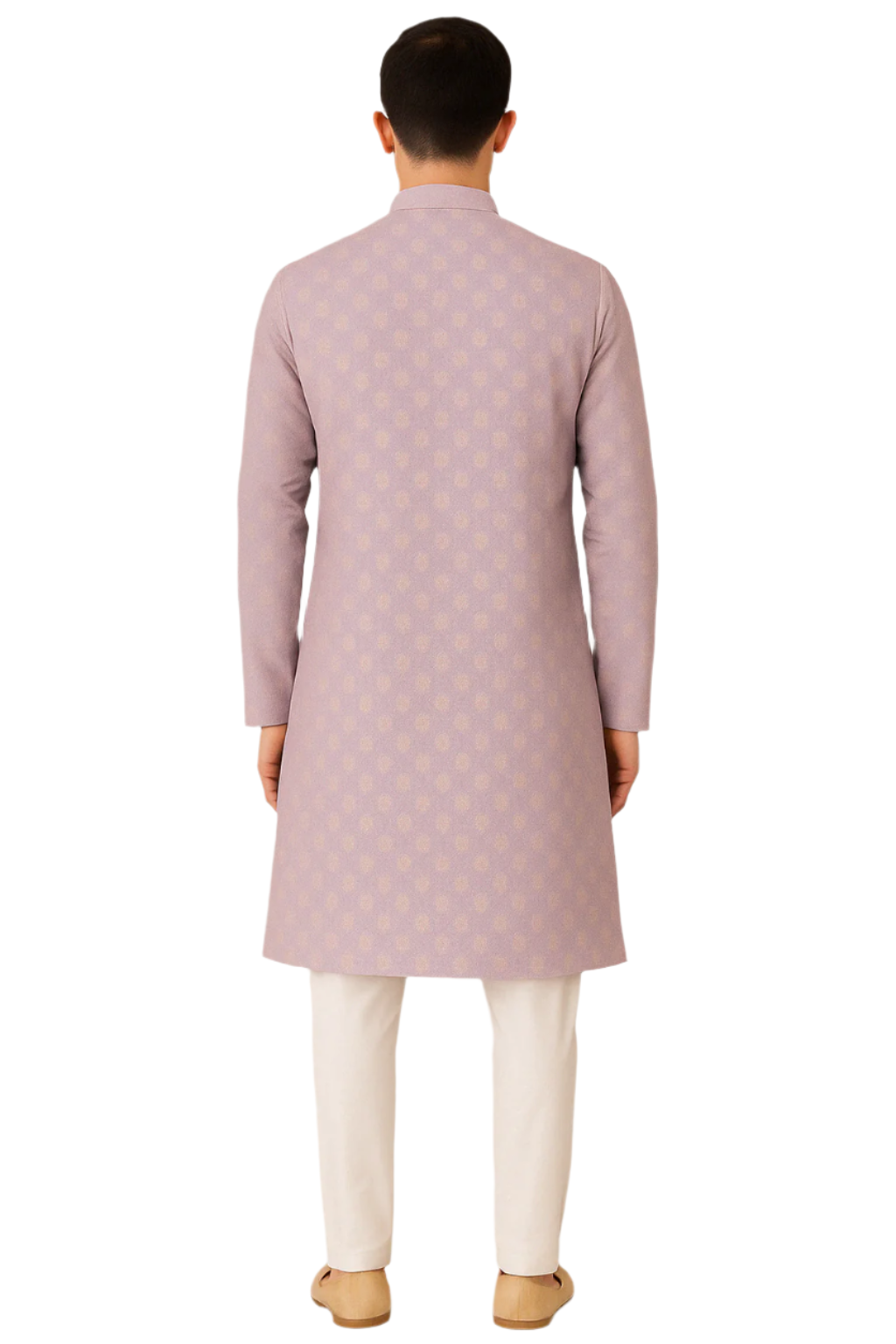 Lavender Printed Festive Kurta