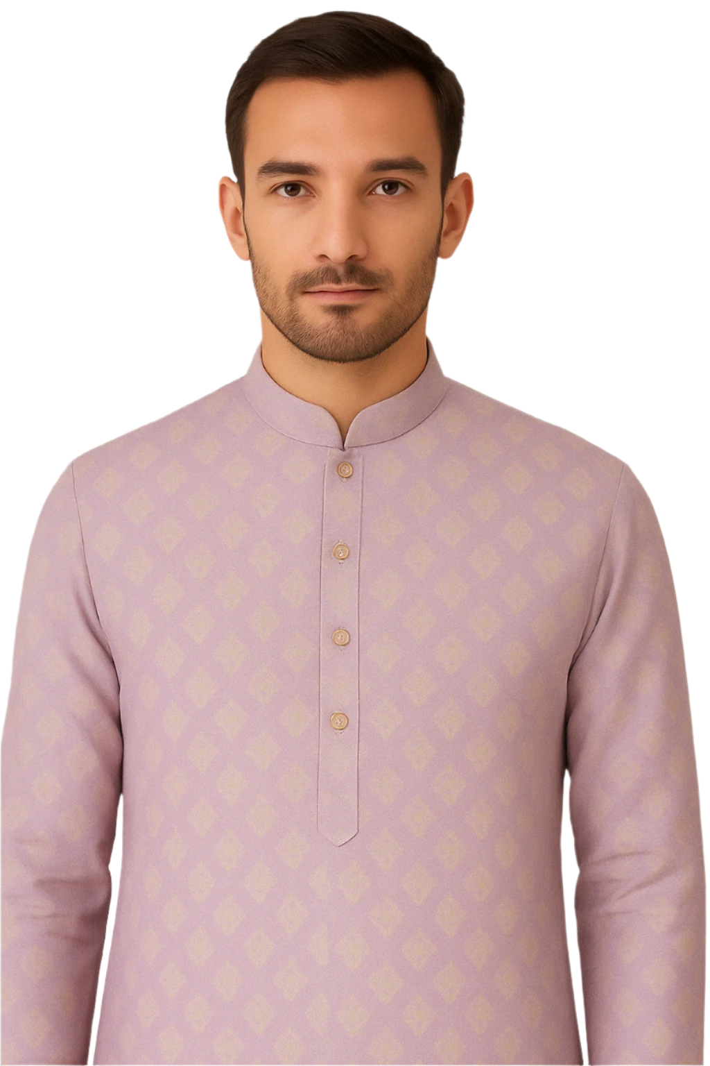 Lavender Printed Festive Kurta