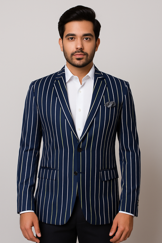 Tweed Blazers Dark  Blue for Men