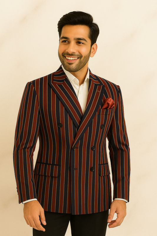 Tweed Blazers Mehroon and blue for Men
