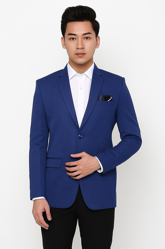 Tweed Blazers Blue for Men