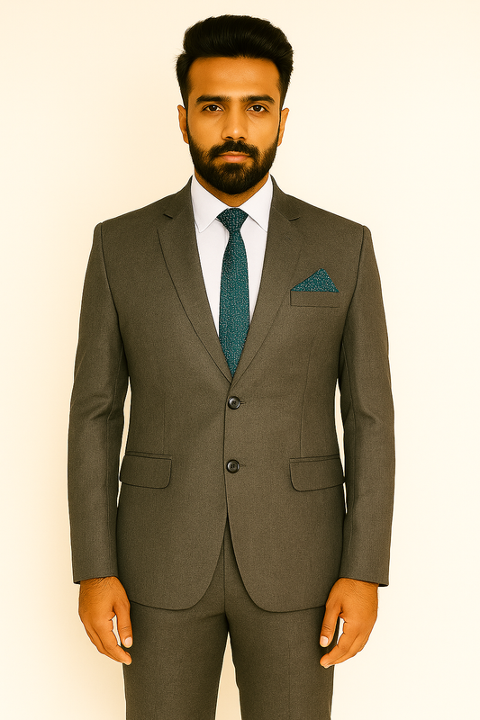 Two Piece Grey TR Viscose Fabric