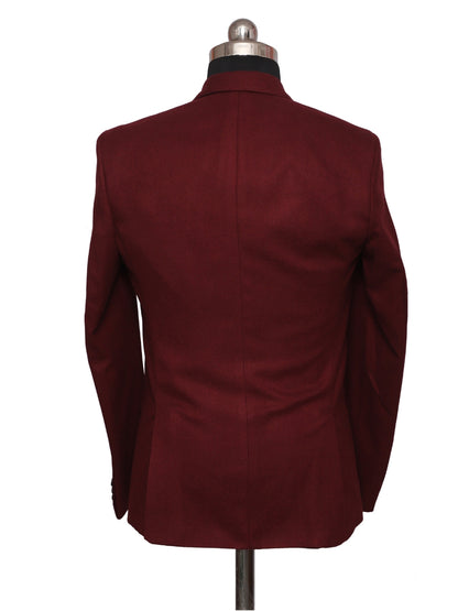 Tweed Blazers Maroon for Men